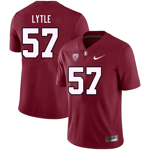 Men #57 Spencer Lytle Stanford Cardinal College Football Jerseys Stitched Sale-Cardinal